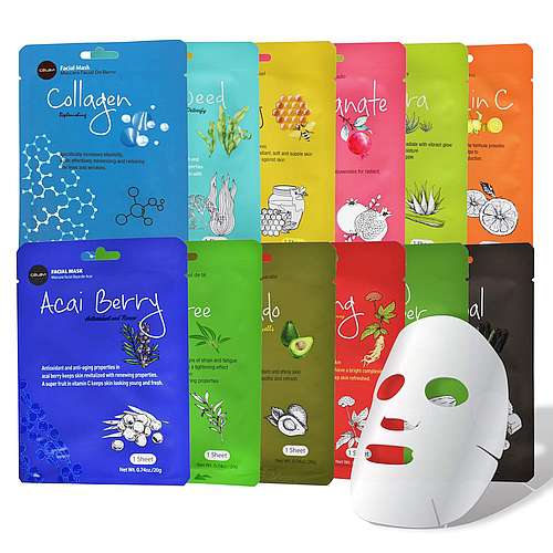 Celavi Essence Facial Sheet Face Mask Variety Set
